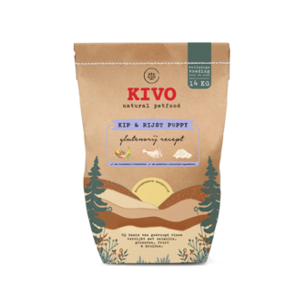 Kivo Kip &amp; Rijst puppy glutenvrij