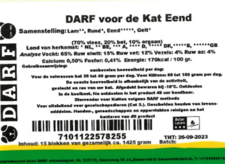 DARF voor de Kat Eend