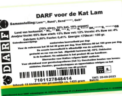 DARF voor de Kat Lam