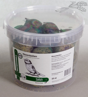 Mezenbollen met net