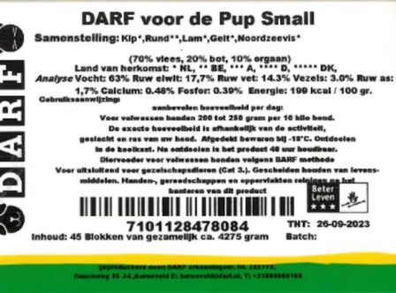 DARF voor de Puppy Small